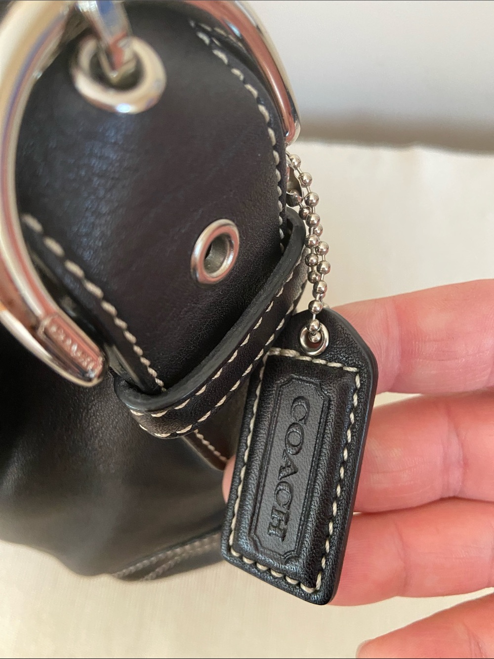 Coach Soho Large Buckle Flap Shoulder Bag Black Leather Style 6248 - Picture 4 of 16